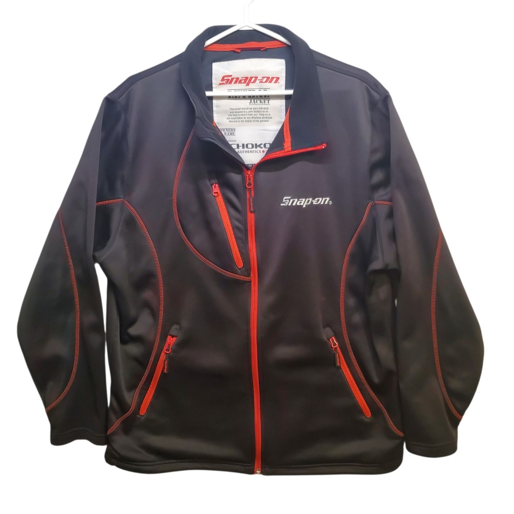 Snap On Lethal Jacket Mens XL Black Full Zip Softshell Fleece Choko Authentics